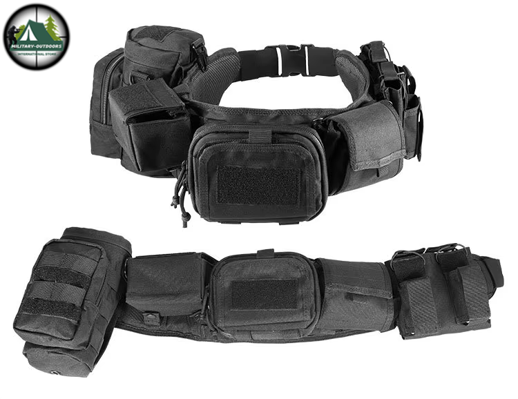 Camouflage Tactical Multi-Purpose Belt Black Tactical Belt