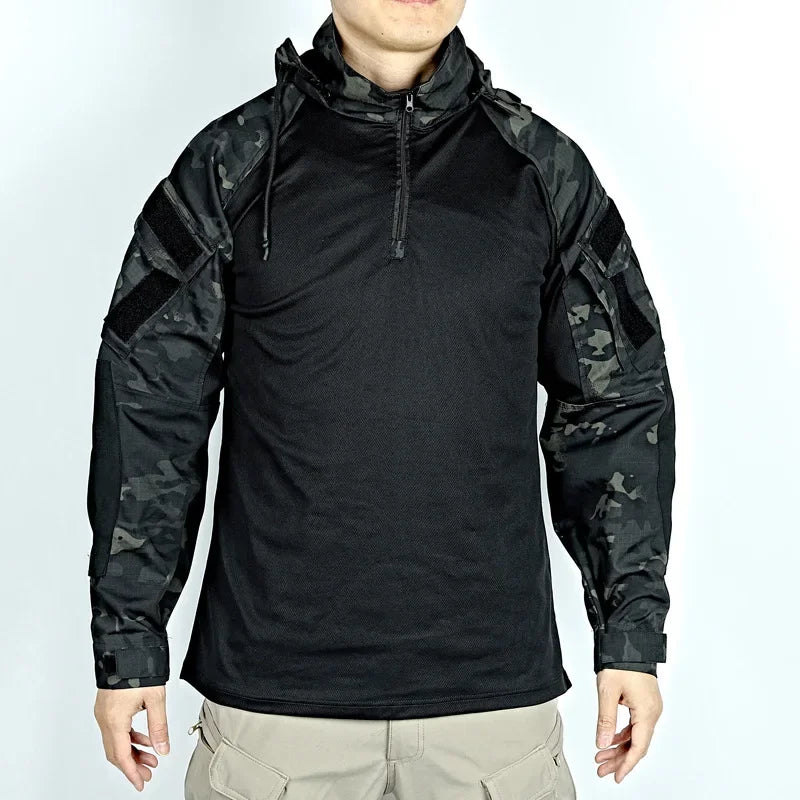 Military-Outdoors Tactical Long Sleeve Shirts for Men Tactical T-Shirt
