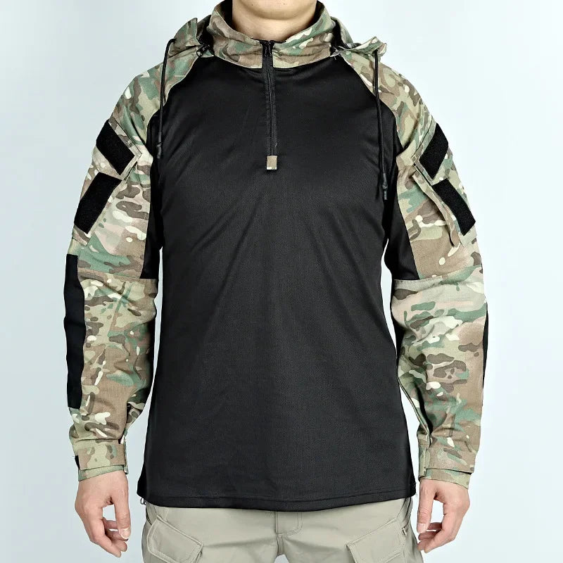 Military-Outdoors Tactical Long Sleeve Shirts for Men Tactical T-Shirt