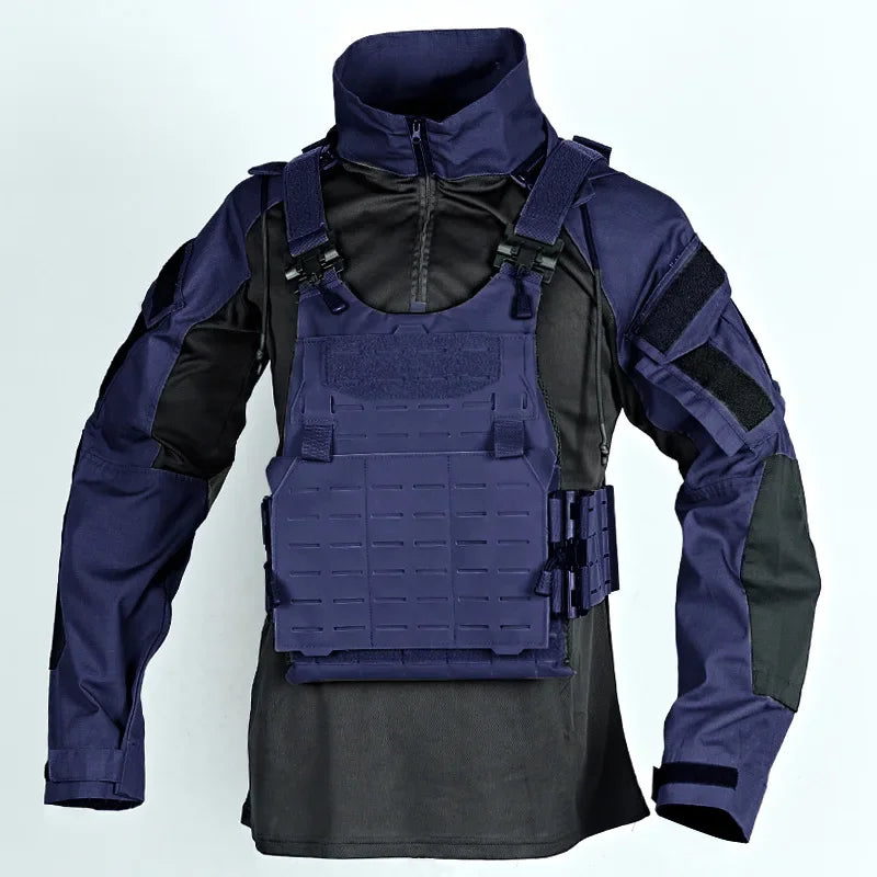 Military-Outdoors Tactical Long Sleeve Shirts for Men dark blue Tactical T-Shirt