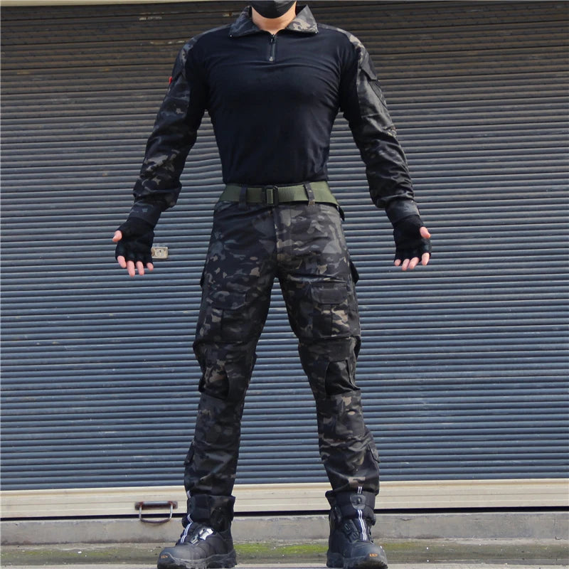 Tactical Military Uniform A5 by Military-Outdoors Black CP Suit