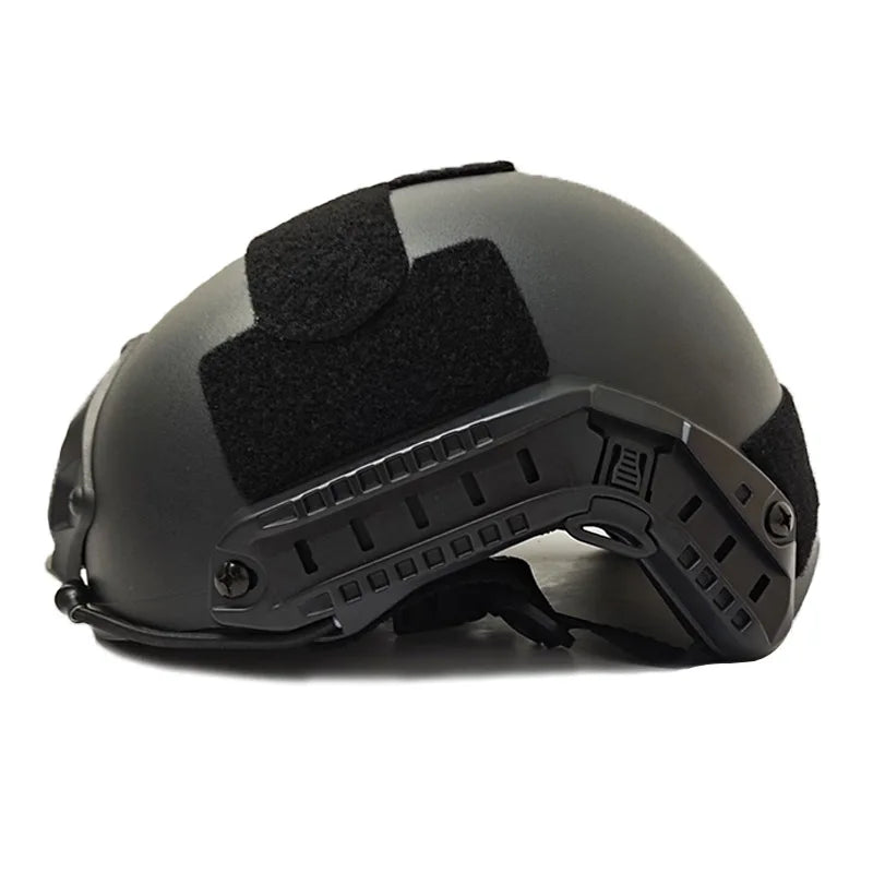 Wargame Tactical Protective Helmet for Safety No Hole Black Helmet