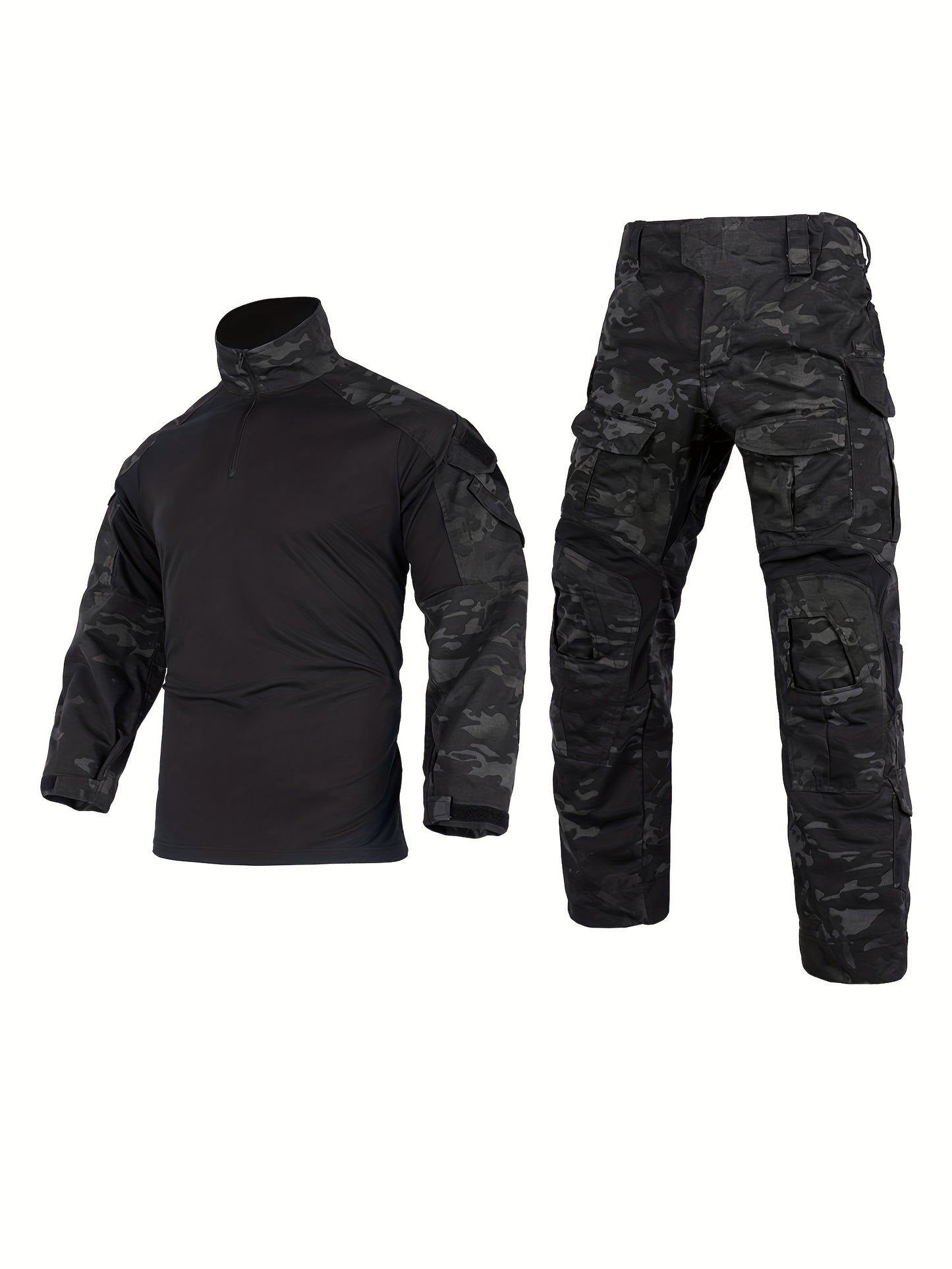 Military-Outdoors Tactical Suit with Knee Pads Suit