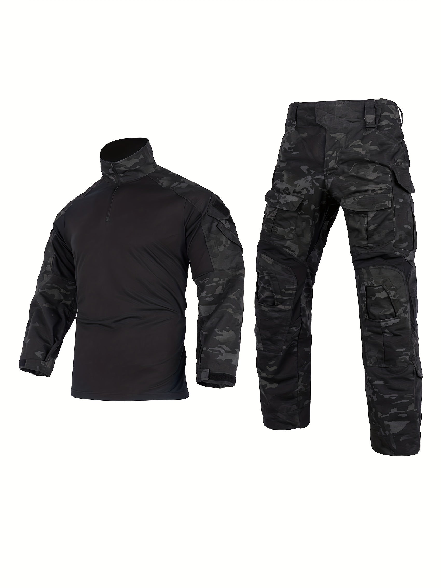 Military-Outdoors Tactical Suit with Knee Pads Suit