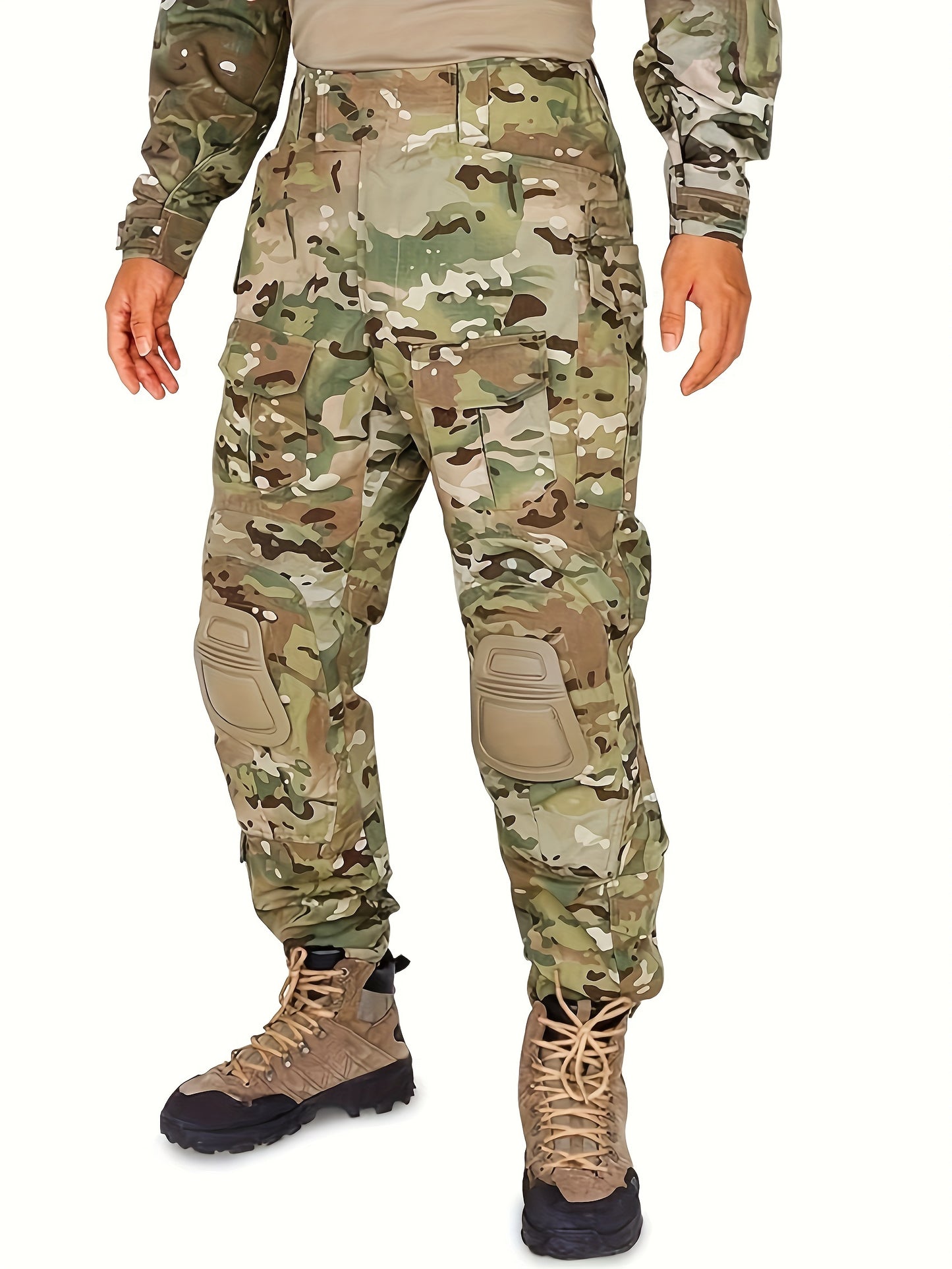 Military-Outdoors Tactical Suit with Knee Pads Suit