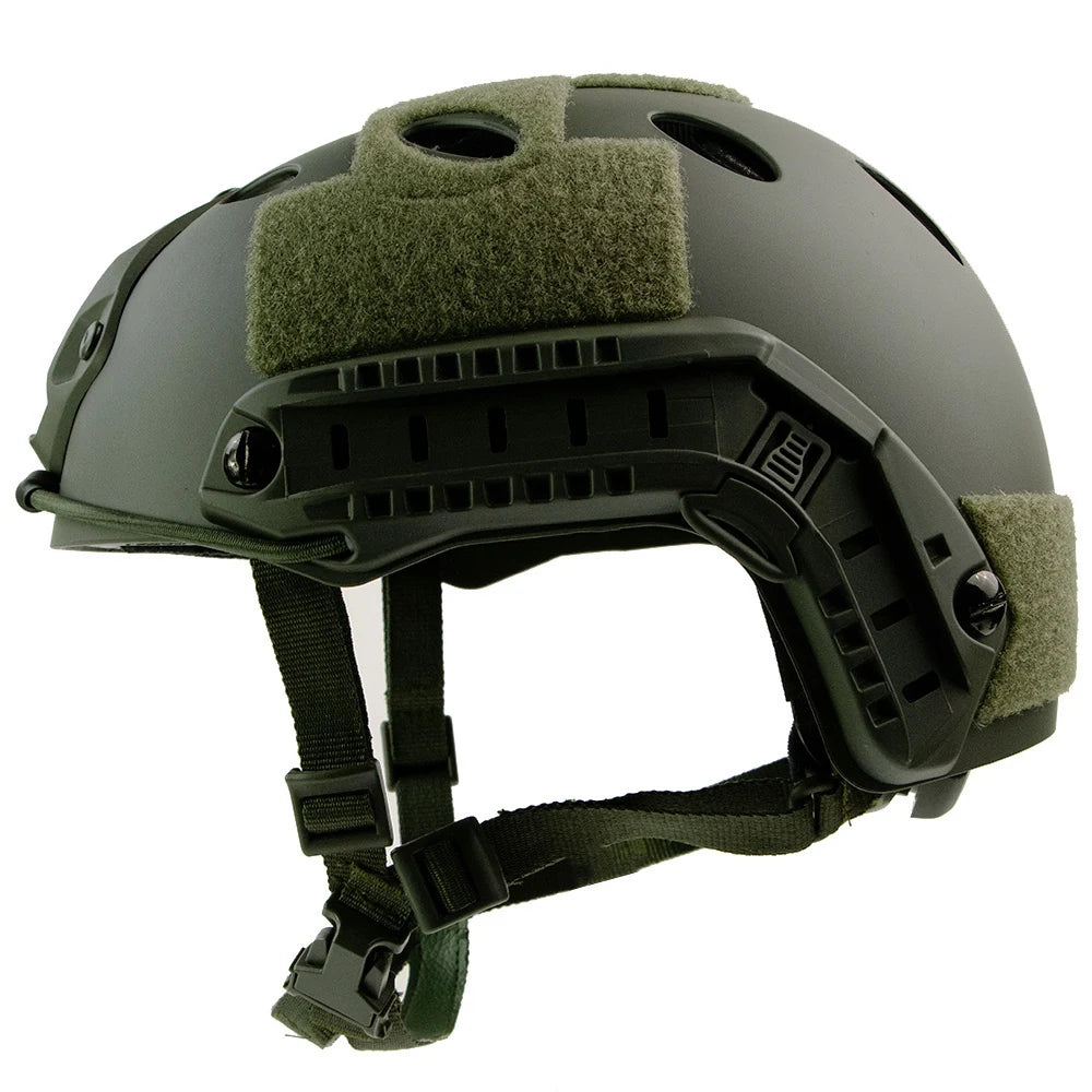 Military-Outdoors Thickened Outdoor Helmet for Adventures FPJ GN Round hole Helmet