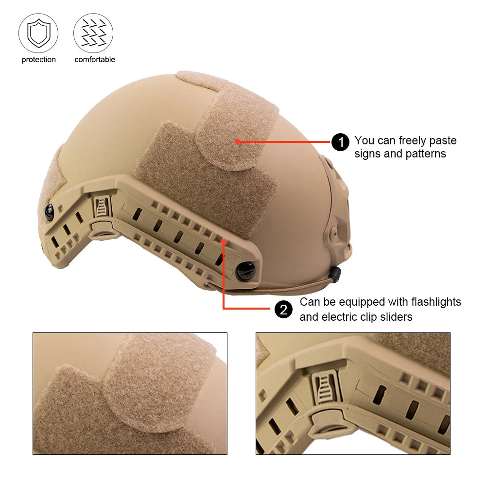 Military-Outdoors Thickened Outdoor Helmet for Adventures Helmet