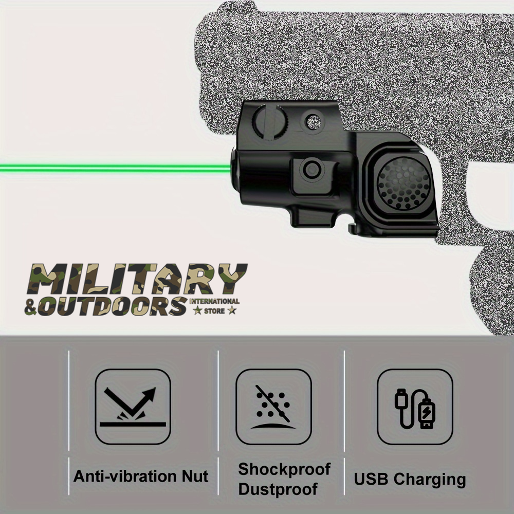 Ultra Compact Green Laser Sight IIIA Class For Handgun LaserSight