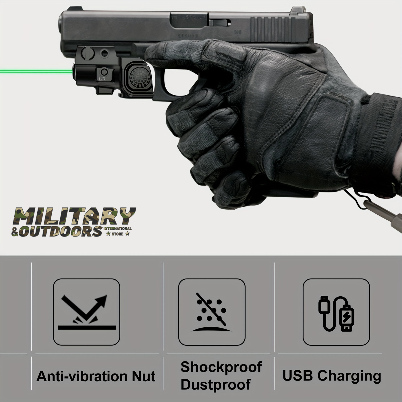 Ultra Compact Green Laser Sight IIIA Class For Handgun LaserSight