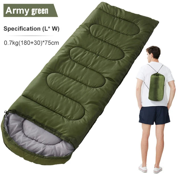 Ultralight Waterproof 4 Season Sleeping Bags Army Green 0.7KG CHINA Sleeping Bag
