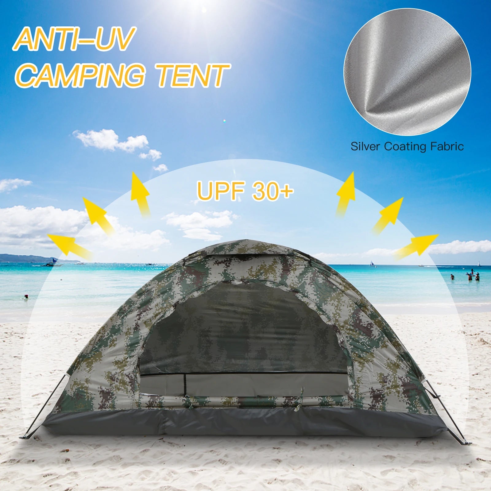 Two Person Camouflage Ultralight Camping Tent Tent