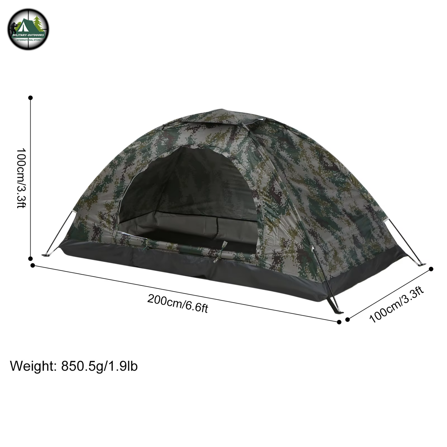 Two Person Camouflage Ultralight Camping Tent For 1 Persons Tent