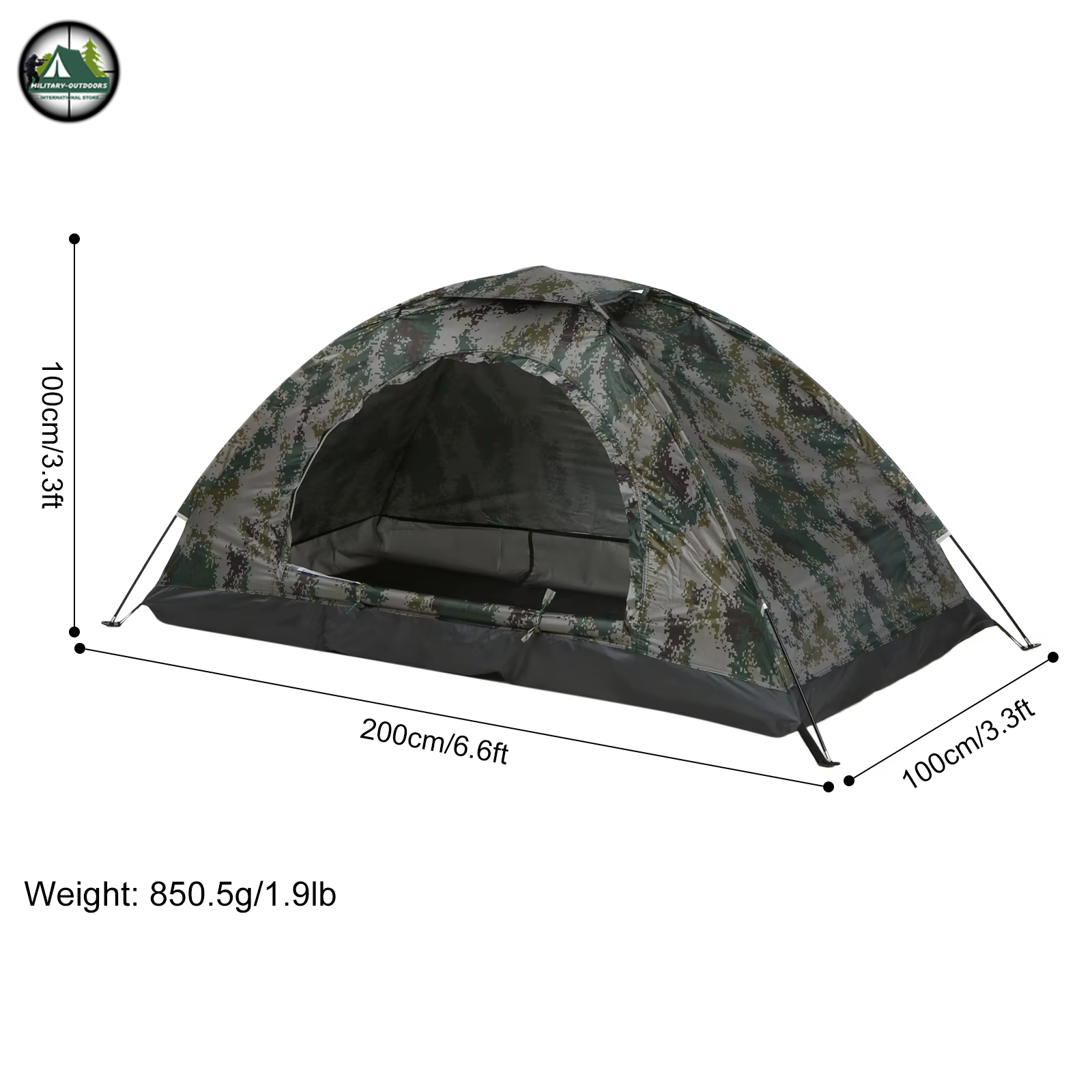 Two Person Camouflage Ultralight Camping Tent For 1 Persons Tent