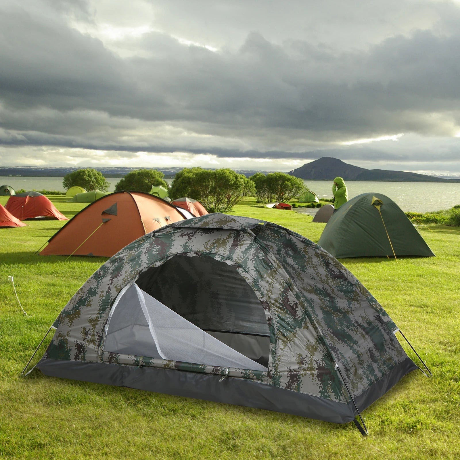 Two Person Camouflage Ultralight Camping Tent Tent