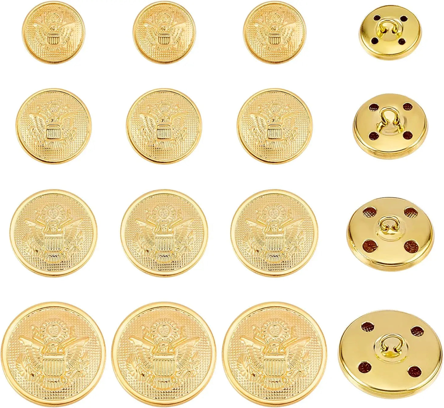 40pcs US Army Uniform Metal Blazer Buttons Set Uniform Replica