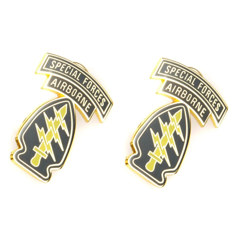Pair Of US Army Green Beret Badge - Special Forces Airborne Default Title Badge