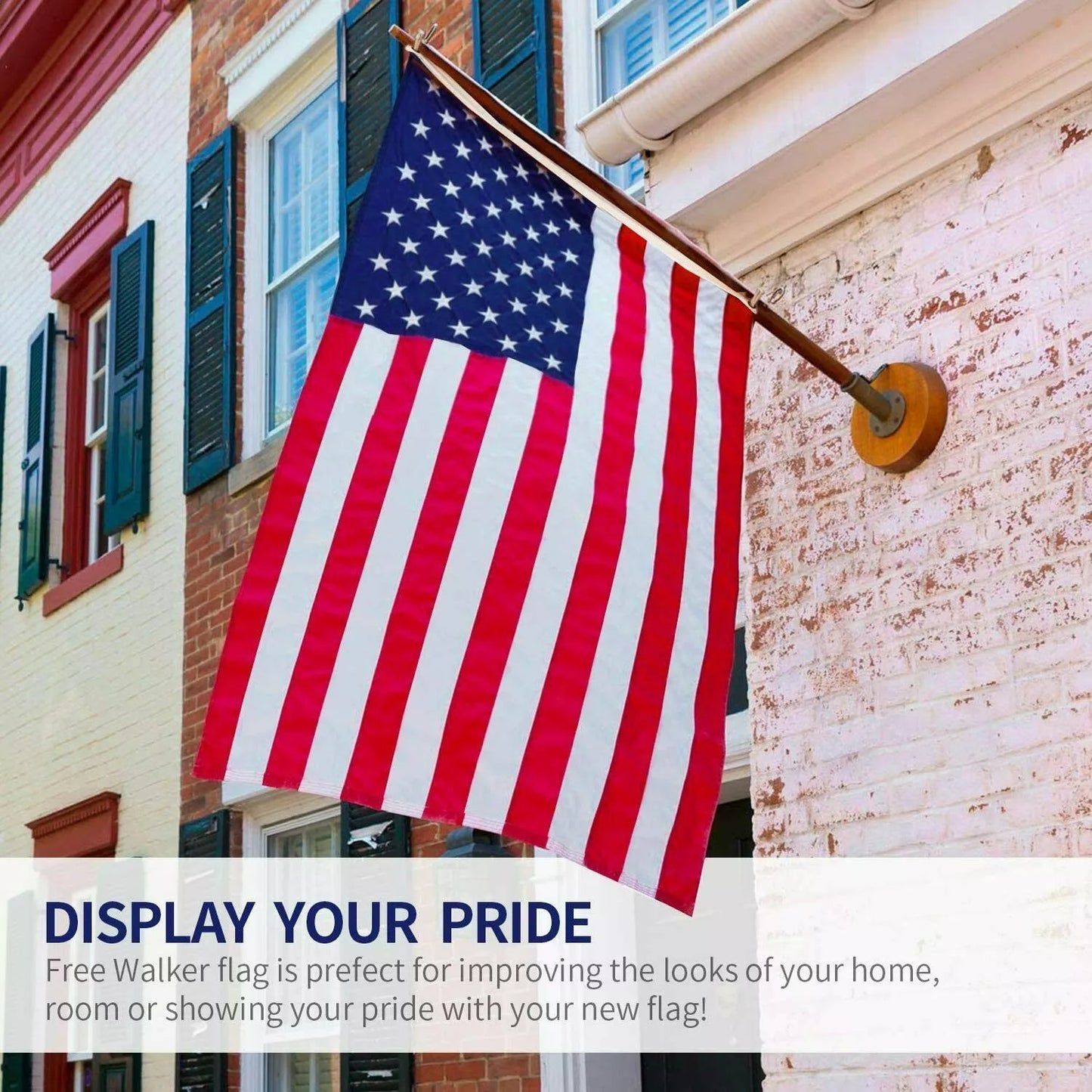 3x5ft USA Flag Outdoor - Military-Outdoors Premium Quality Flag