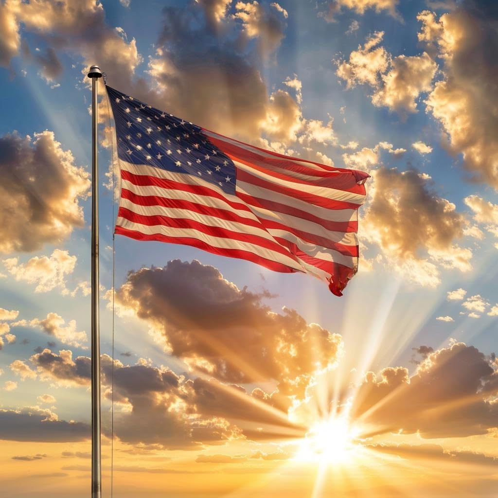 3x5ft USA Flag Outdoor - Military-Outdoors Premium Quality Flag