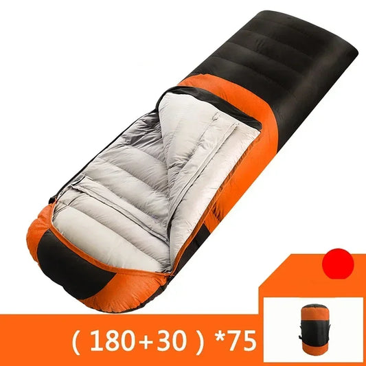 4 Area Winter Sleeping Bags USB Heated Orange Sleeping Bag