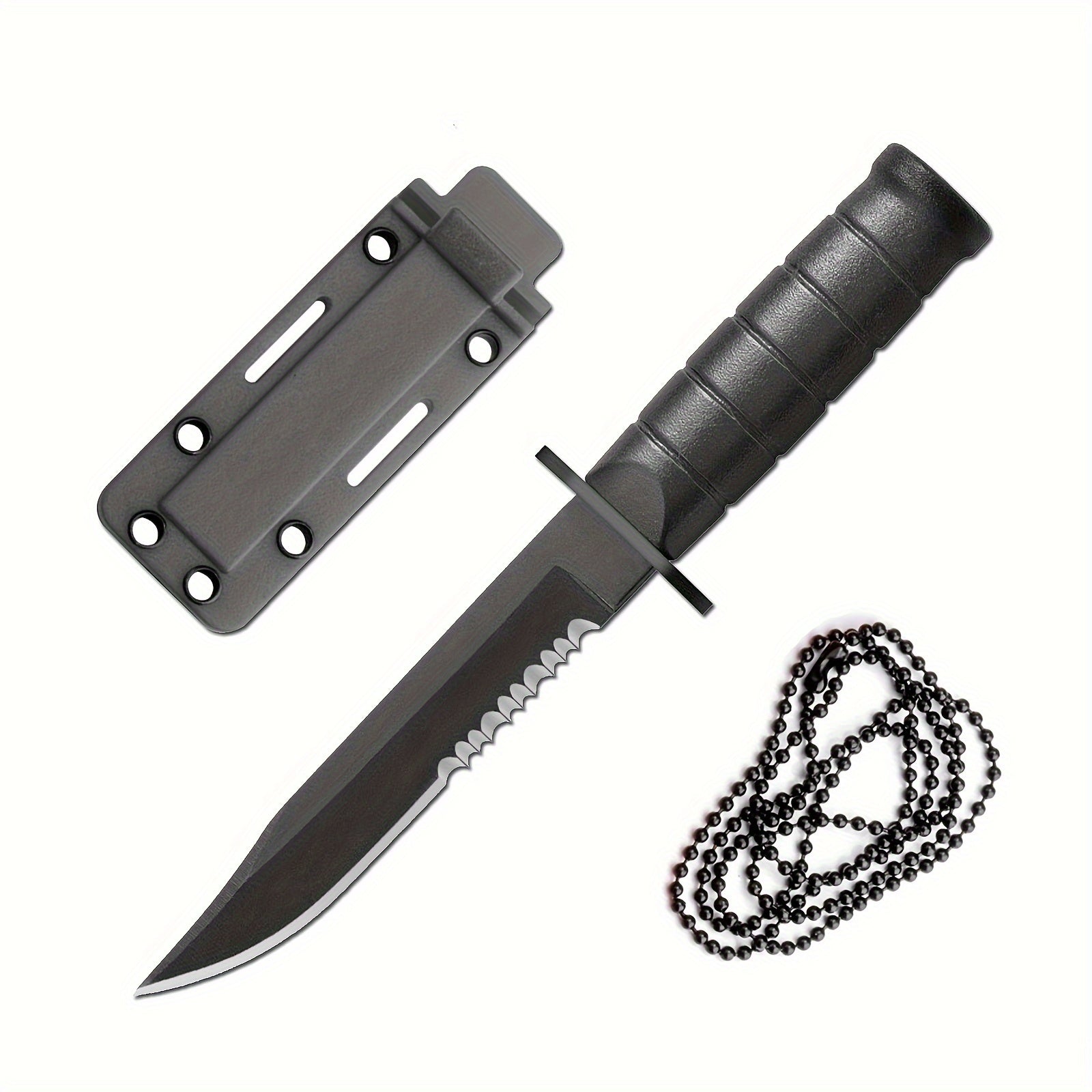 Mini Survival Knife With Chain Holder and Sheath Knife