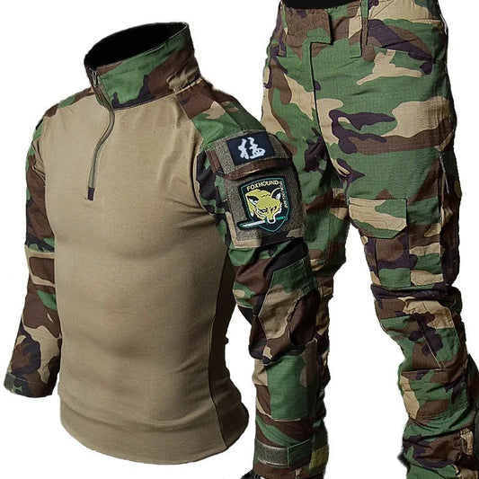Military-Outdoors Tactical Suit with Protective Pads Military-Outdoors.com