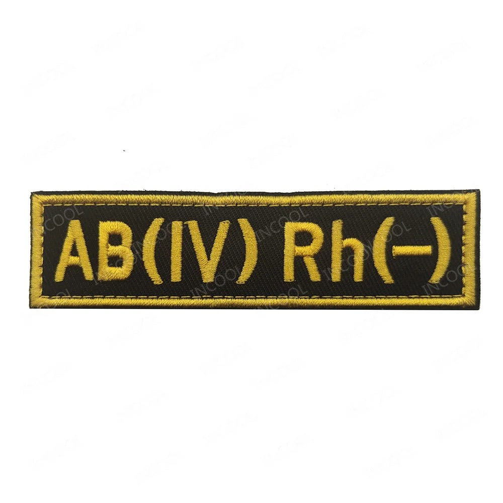 Reflective Blood Group Badge For Tactical Uniform Military-Outdoors.com