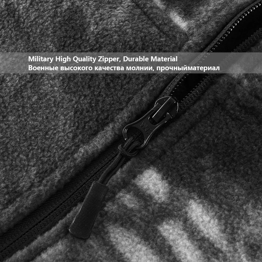 Military Fleece Warm Camouflage Mens Hoodie Jacket