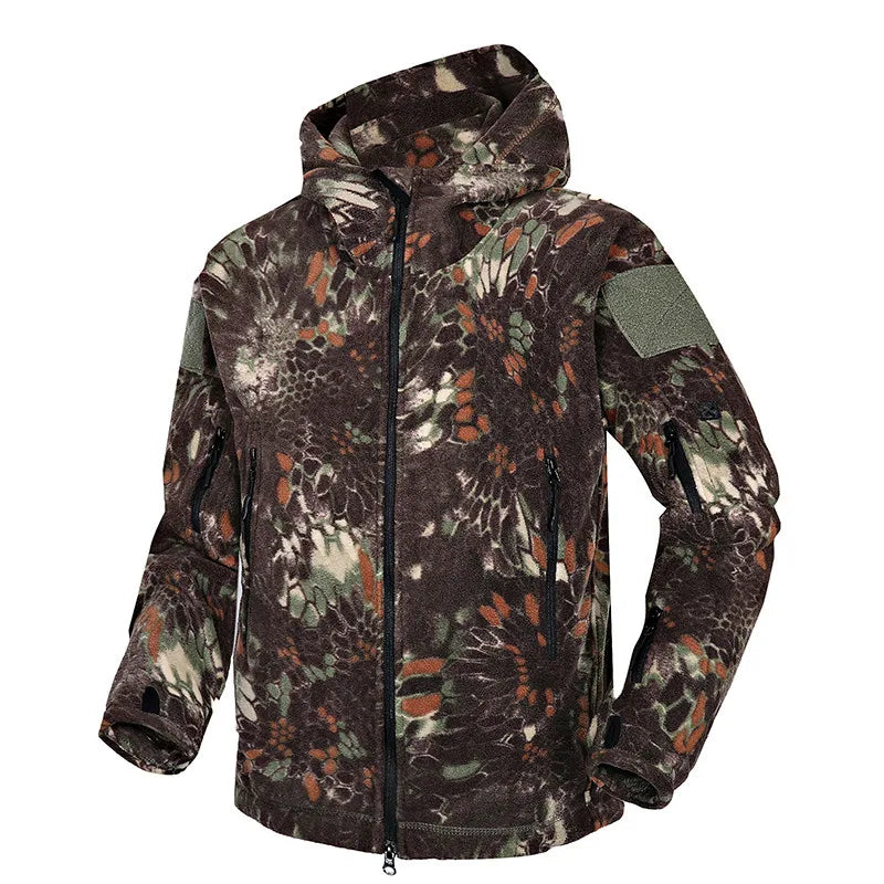 Military Fleece Warm Camouflage Mens Hoodie MAD Jacket