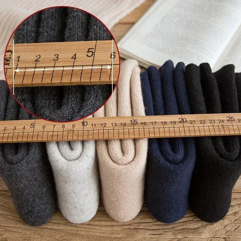 3 Pairs Wool Socks - Merino Wool for Outdoor Comfort Socks