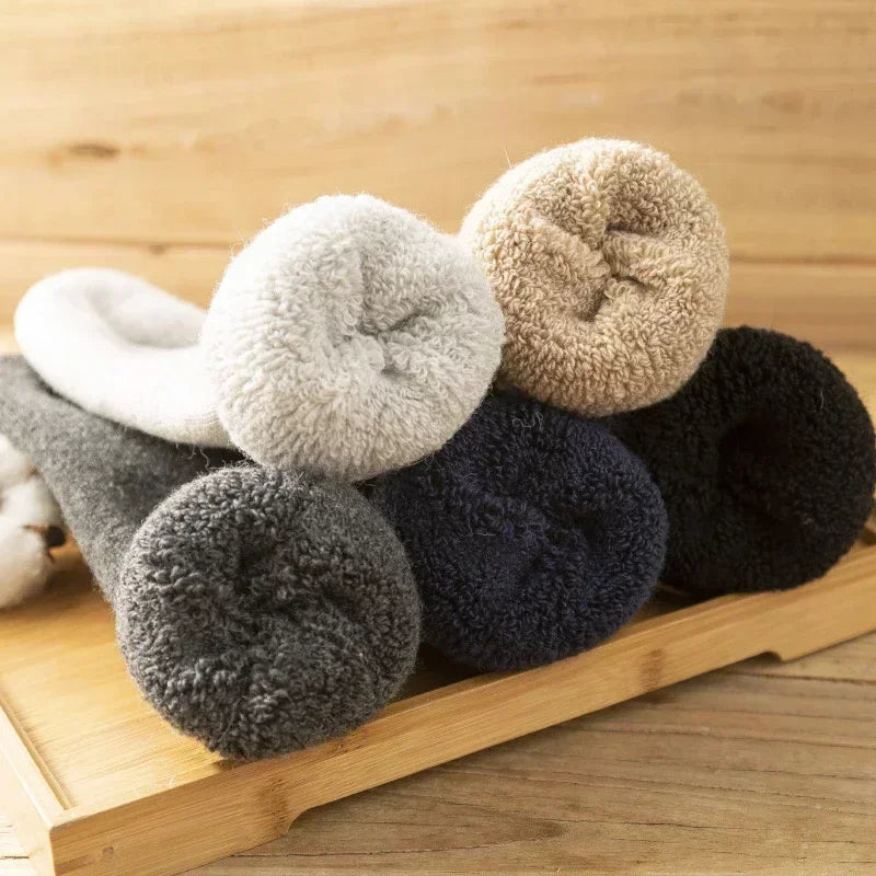 3 Pairs Wool Socks - Merino Wool for Outdoor Comfort Socks
