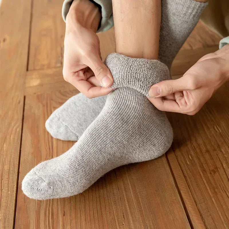 3 Pairs Wool Socks - Merino Wool for Outdoor Comfort Socks